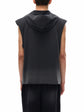 Vintage Washed Zip-Up Hooded Tank Top