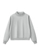 Essential Fleece Mock-Neck Crew Sweatshirt