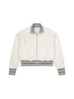 Baliveno Striped Rib Collar Zip Jacket