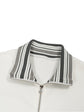 Baliveno Striped Rib Collar Zip Jacket