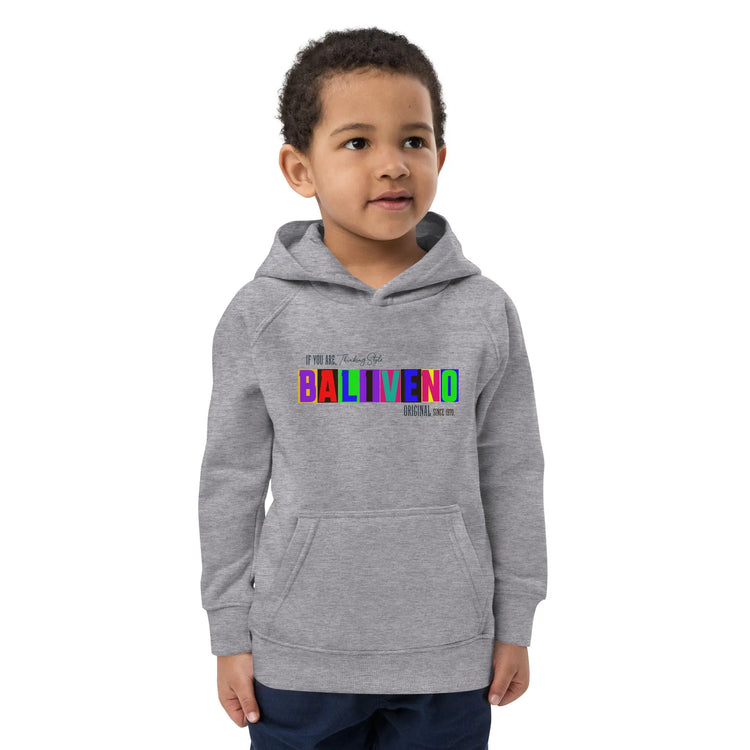 Baliveno Kids Organic Cotton Printed HoodieBaliveno Kids Organic Cotton Printed HoodieLooking for a comfy hoodie for your little one? This premium quality kids eco hoodie has a front pouch pocket, ribbed cuffs, and a lined hood for additional warmth. [Bal]