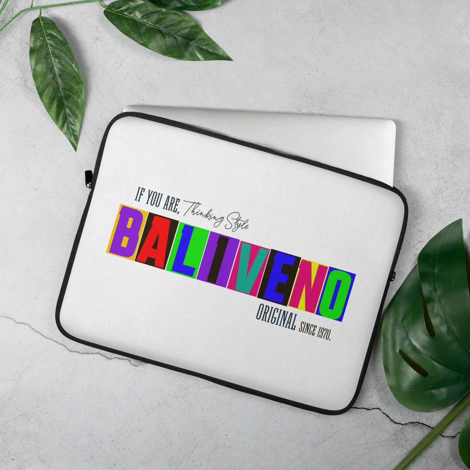 Baliveno Printed Laptop Sleeve – Stylish MacBook Cover & AccessoryBaliveno Printed Laptop Sleeve – Stylish MacBook Cover & AccessoryProtect your laptop in style—get this snug, lightweight laptop sleeve! To prevent any scratch marks, it contains an internal padded zipper and its interior is fully [Bal]