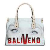 Baliveno Luxury leather HandbagBaliveno Luxury leather HandbagCrafted with quality vegan PU leather, this printed tote boasts a structured silhouette with dual top handles for a balanced, hands-free carry. A top zipper closure [Bal]
