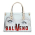 Baliveno Luxury leather HandbagBaliveno Luxury leather HandbagCrafted with quality vegan PU leather, this printed tote boasts a structured silhouette with dual top handles for a balanced, hands-free carry. A top zipper closure [Bal]
