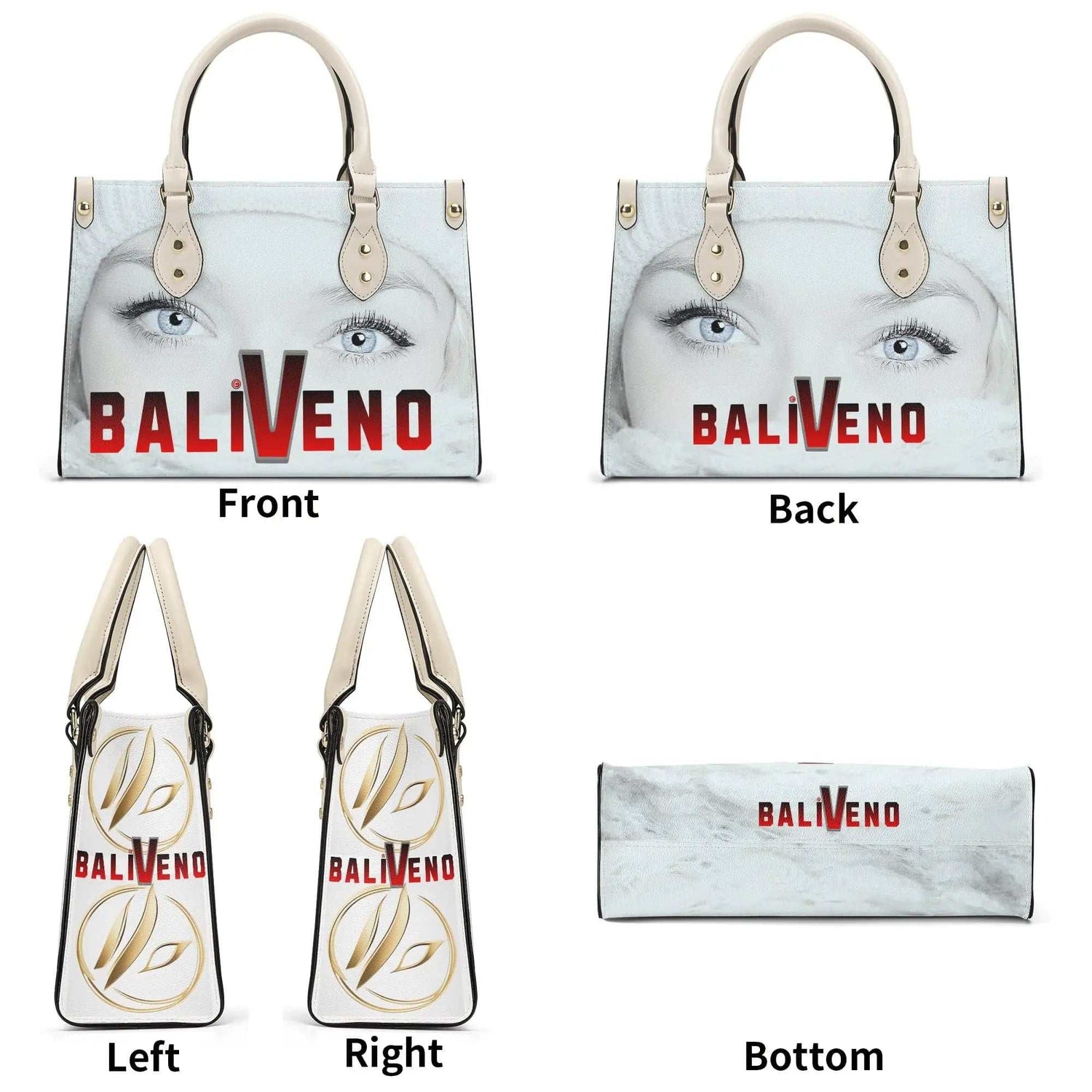 Baliveno Luxury leather HandbagBaliveno Luxury leather HandbagCrafted with quality vegan PU leather, this printed tote boasts a structured silhouette with dual top handles for a balanced, hands-free carry. A top zipper closure [Bal]