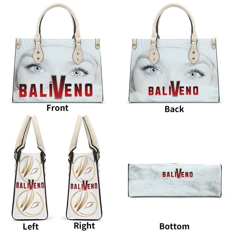 Baliveno Luxury leather HandbagBaliveno Luxury leather HandbagCrafted with quality vegan PU leather, this printed tote boasts a structured silhouette with dual top handles for a balanced, hands-free carry. A top zipper closure [Bal]