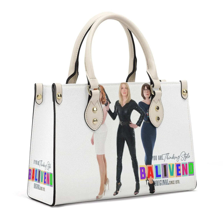 Baliveno Luxury leather HandbagBaliveno Luxury leather HandbagCrafted with quality vegan PU leather, this printed tote boasts a structured silhouette with dual top handles for a balanced, hands-free carry. A top zipper closure [Bal]