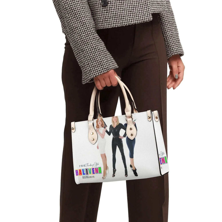 Baliveno Luxury leather HandbagBaliveno Luxury leather HandbagCrafted with quality vegan PU leather, this printed tote boasts a structured silhouette with dual top handles for a balanced, hands-free carry. A top zipper closure [Bal]