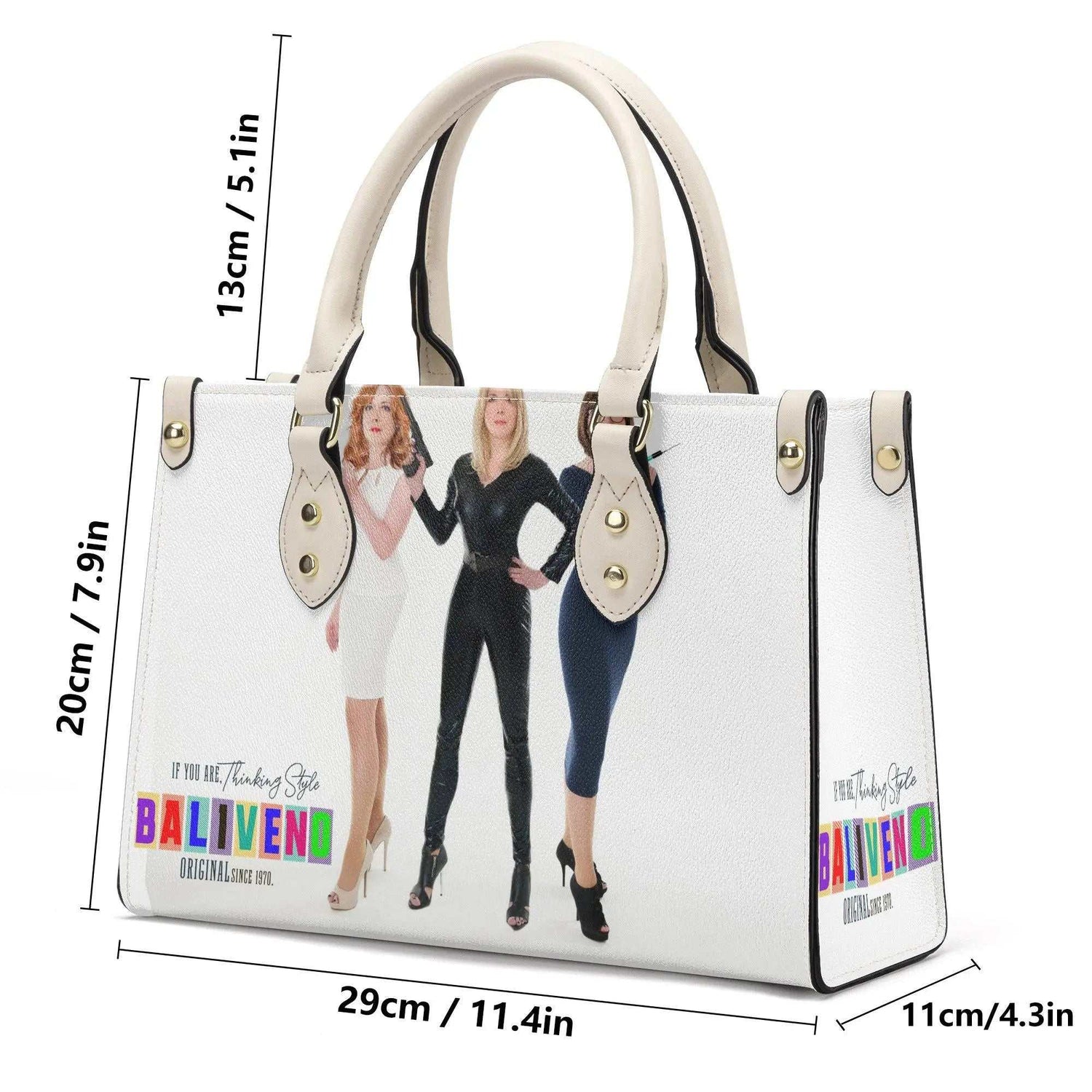 Baliveno Luxury leather HandbagBaliveno Luxury leather HandbagCrafted with quality vegan PU leather, this printed tote boasts a structured silhouette with dual top handles for a balanced, hands-free carry. A top zipper closure [Bal]