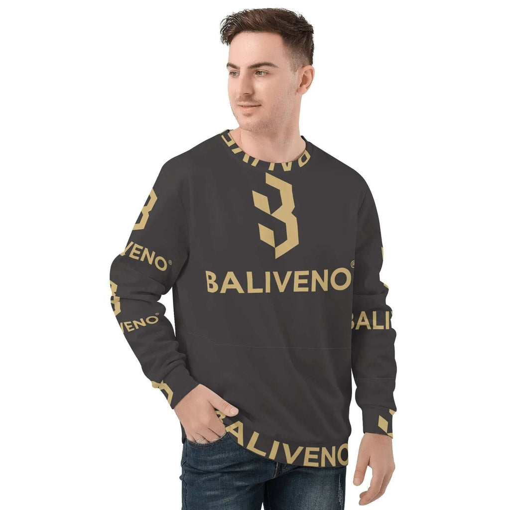 Baliveno MensBaliveno Mens All Over Print Crew Neck SweatshirtMake a bold statement in the stylish Baliveno Men's All-Over Print Polyester Crewneck Sweatshirt. This eye-catching crewneck sweater features a vibrant all-over prin[Bal]