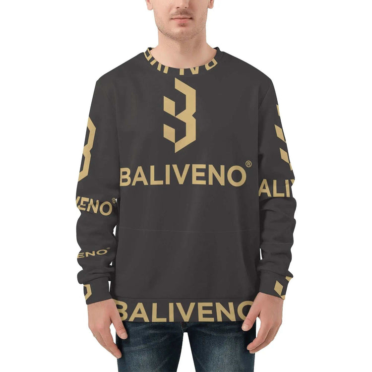 Baliveno MensBaliveno Mens All Over Print Crew Neck SweatshirtMake a bold statement in the stylish Baliveno Men&
