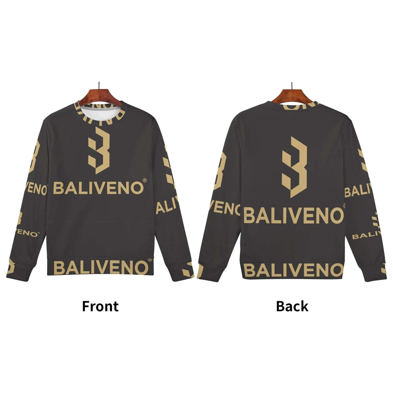 Baliveno MensBaliveno Mens All Over Print Crew Neck SweatshirtMake a bold statement in the stylish Baliveno Men&