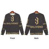 Baliveno MensBaliveno Mens All Over Print Crew Neck SweatshirtMake a bold statement in the stylish Baliveno Men&