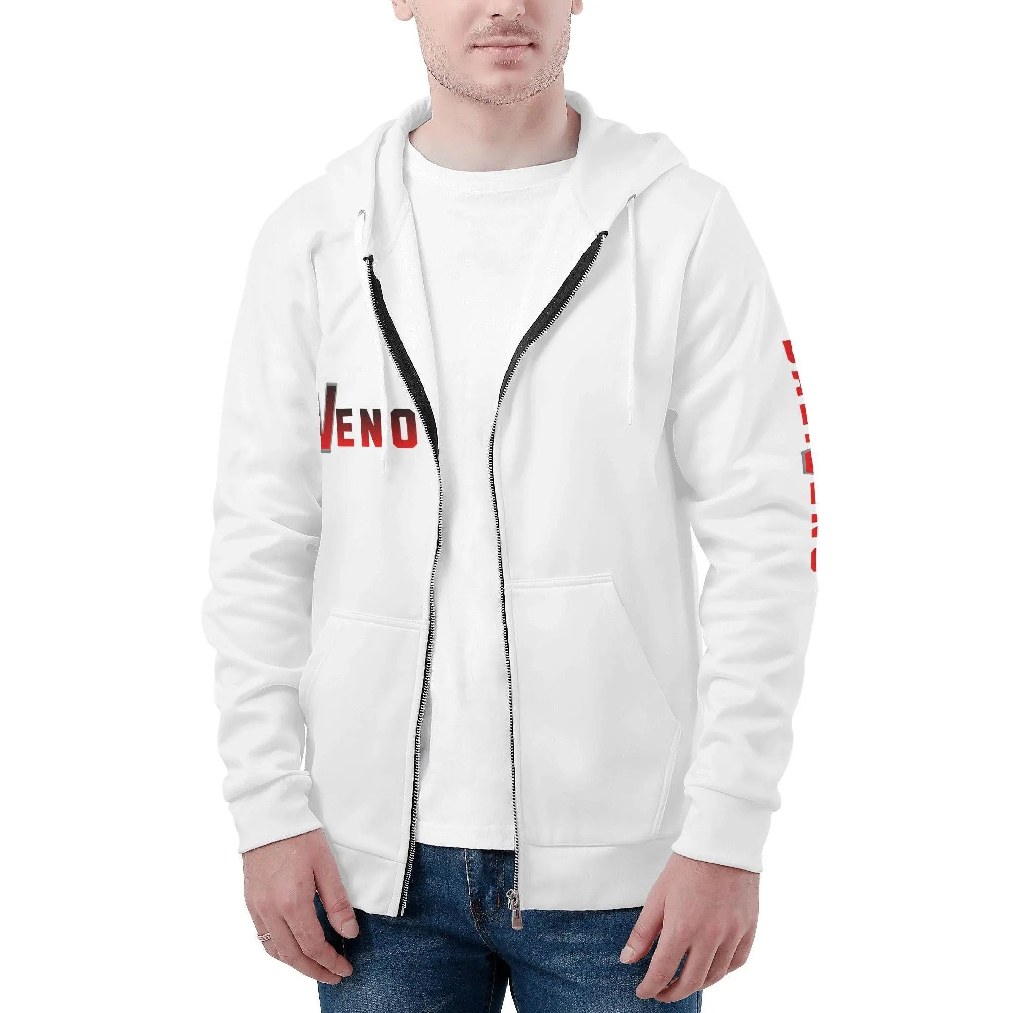 Mens All Over Print Classic Zip Hoodie - BALIVENO