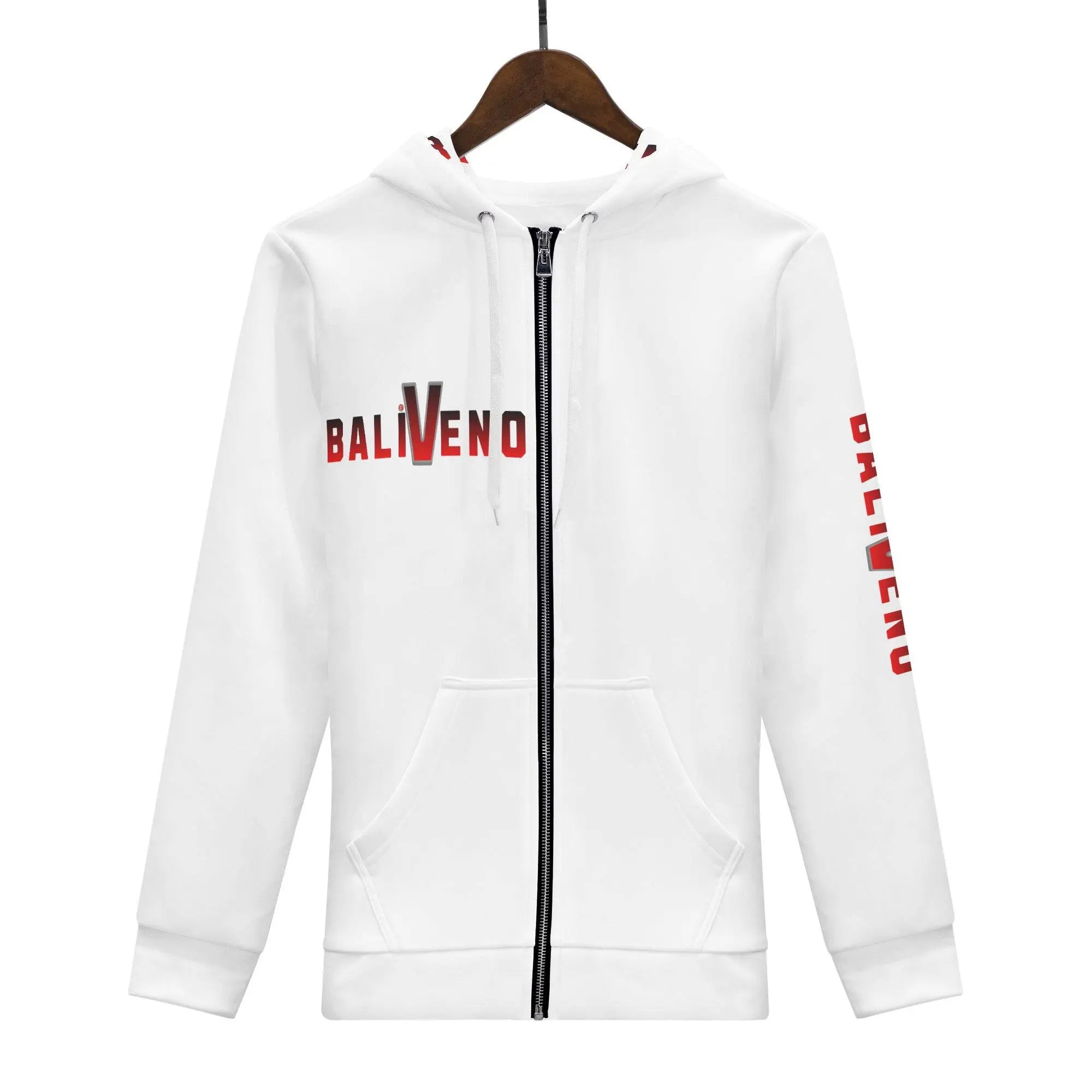 Mens All Over Print Classic Zip Hoodie - BALIVENO