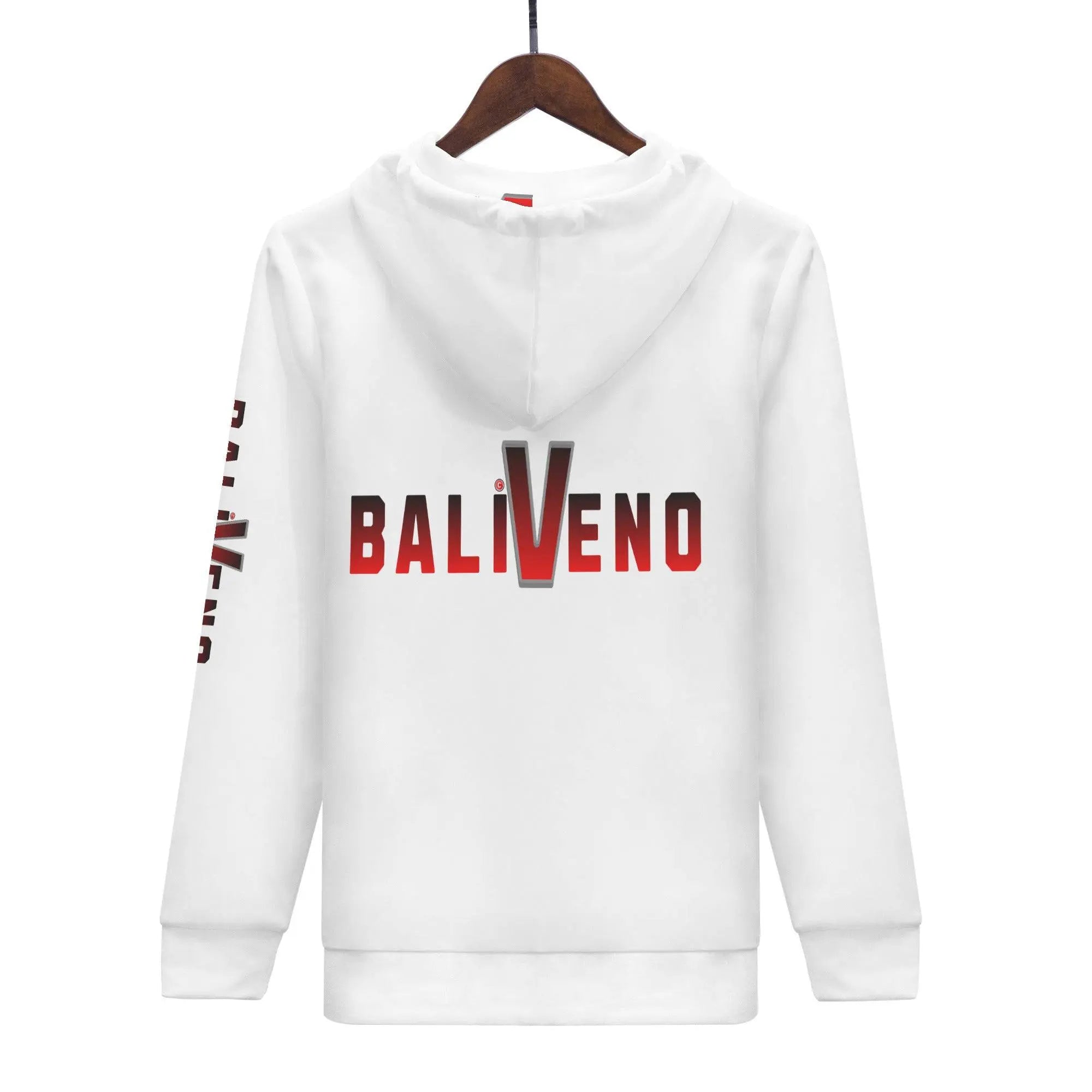 Mens All Over Print Classic Zip Hoodie - BALIVENO