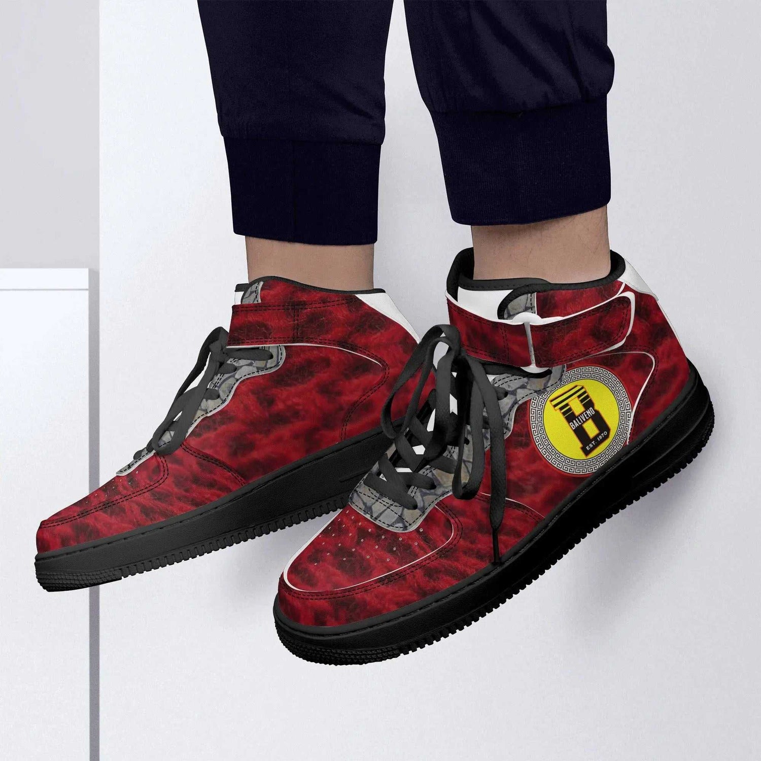 Baliveno MensBaliveno Mens High Top Leather SneakersElevate your footwear game with the Baliveno Men&