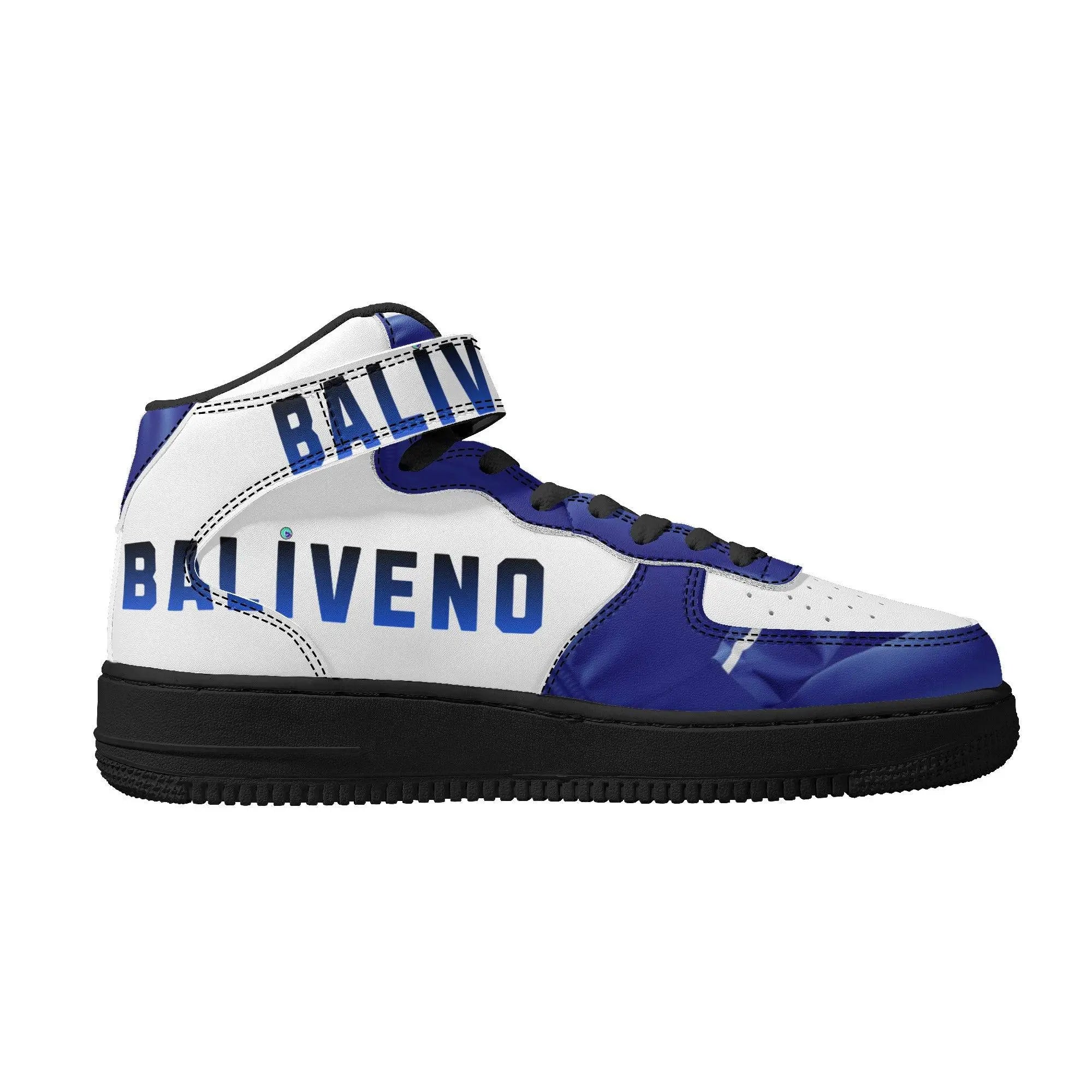 Baliveno Mens luxury High Top Leather Sneakers - BALIVENO