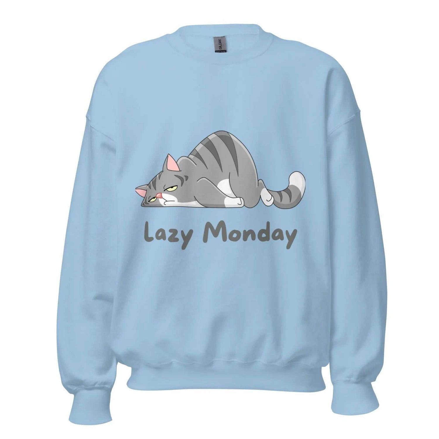 Lazy Monday SweatshirtLazy Monday SweatshirtEmbrace the comfort and warmth of our Lazy Monday Sweatshirt, the perfect companion for those cozy, relaxed days. Crafted to keep you snug and stylish during the col[Bal]