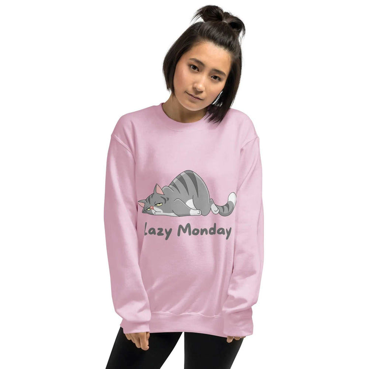 Lazy Monday SweatshirtLazy Monday SweatshirtEmbrace the comfort and warmth of our Lazy Monday Sweatshirt, the perfect companion for those cozy, relaxed days. Crafted to keep you snug and stylish during the col[Bal]