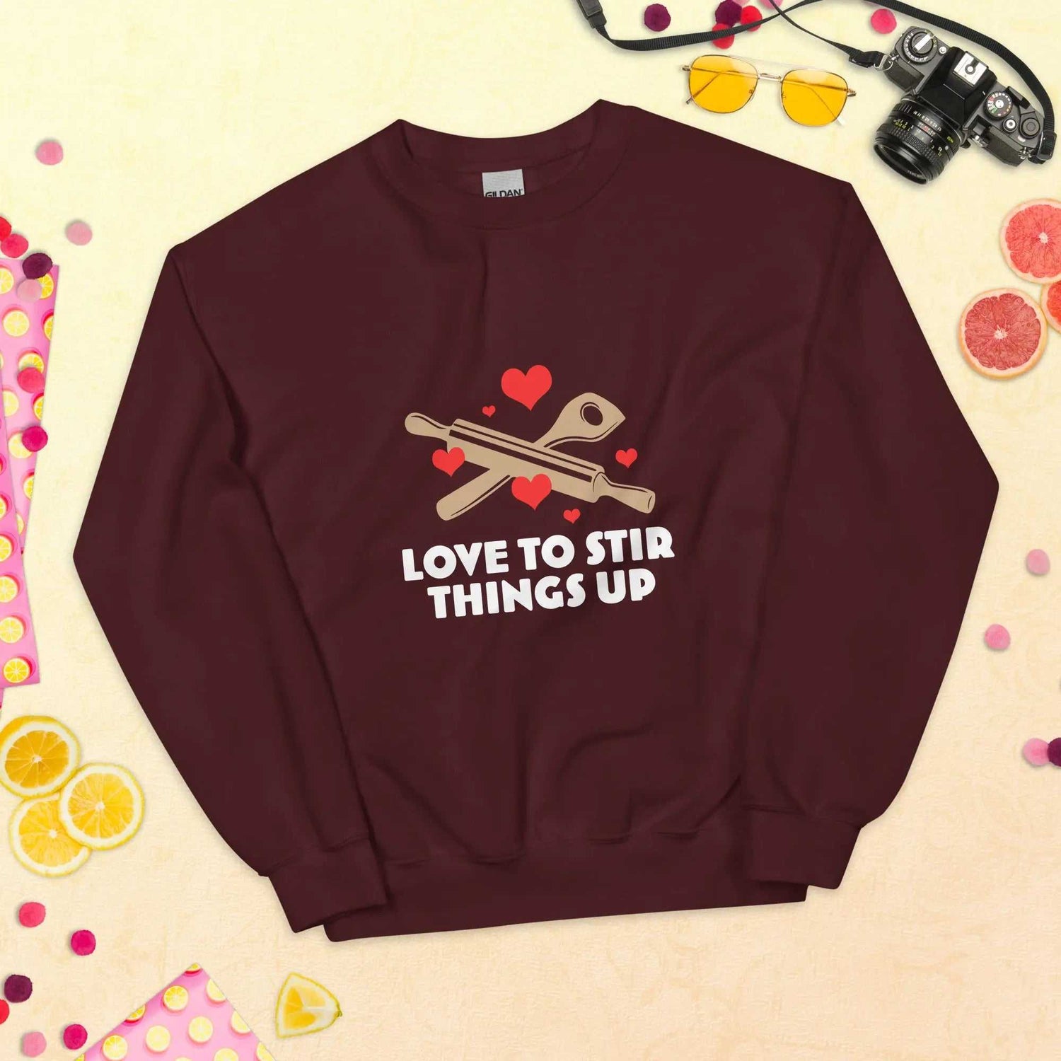 Love To StirLove To Stir Things Up SweatshirtEmbrace your unique style with our Love To Stir Things Up Sweatshirt, a sturdy and warm essential designed to keep you cozy during the colder months. Crafted with ca[Bal]