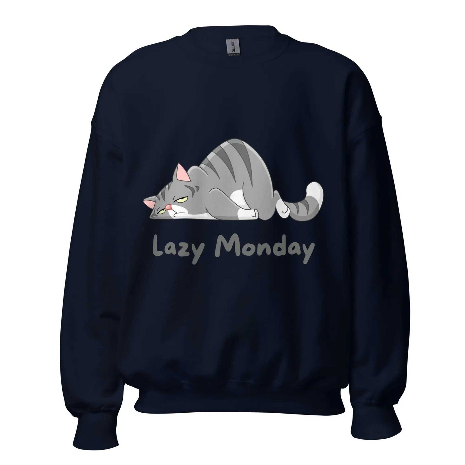 Lazy Monday SweatshirtLazy Monday SweatshirtEmbrace the comfort and warmth of our Lazy Monday Sweatshirt, the perfect companion for those cozy, relaxed days. Crafted to keep you snug and stylish during the col[Bal]