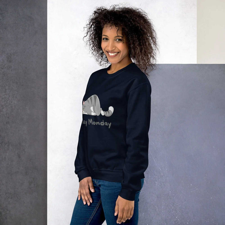 Lazy Monday SweatshirtLazy Monday SweatshirtEmbrace the comfort and warmth of our Lazy Monday Sweatshirt, the perfect companion for those cozy, relaxed days. Crafted to keep you snug and stylish during the col[Bal]