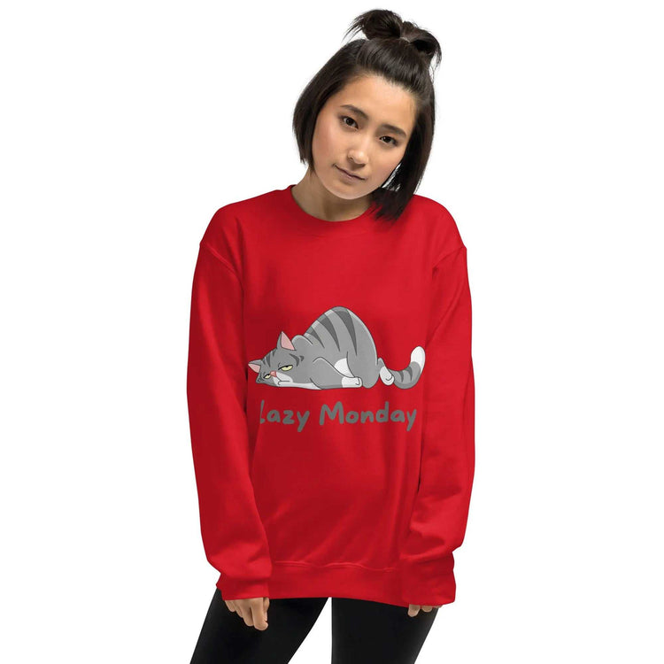 Lazy Monday SweatshirtLazy Monday SweatshirtEmbrace the comfort and warmth of our Lazy Monday Sweatshirt, the perfect companion for those cozy, relaxed days. Crafted to keep you snug and stylish during the col[Bal]