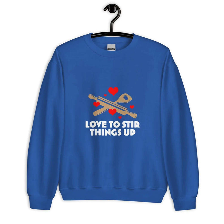 Love To StirLove To Stir Things Up SweatshirtEmbrace your unique style with our Love To Stir Things Up Sweatshirt, a sturdy and warm essential designed to keep you cozy during the colder months. Crafted with ca[Bal]