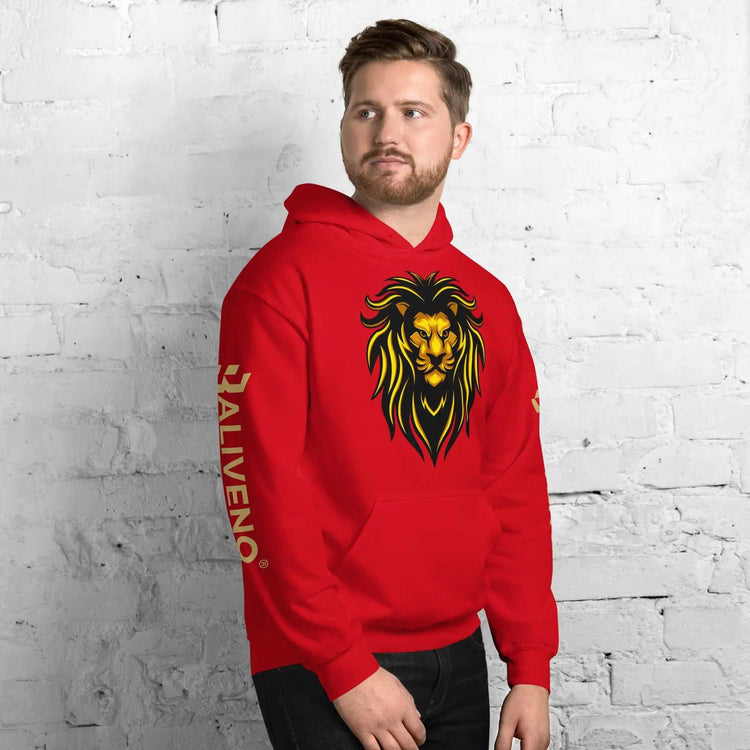 Baliveno Lion HoodieBaliveno Lion HoodieStay cozy and stylish with the ultra-soft Baliveno Lion Graphic Printed Lightweight Pullover Hoodie Sweatshirt. This casual pullover features an eye-catching lion gr[Bal]