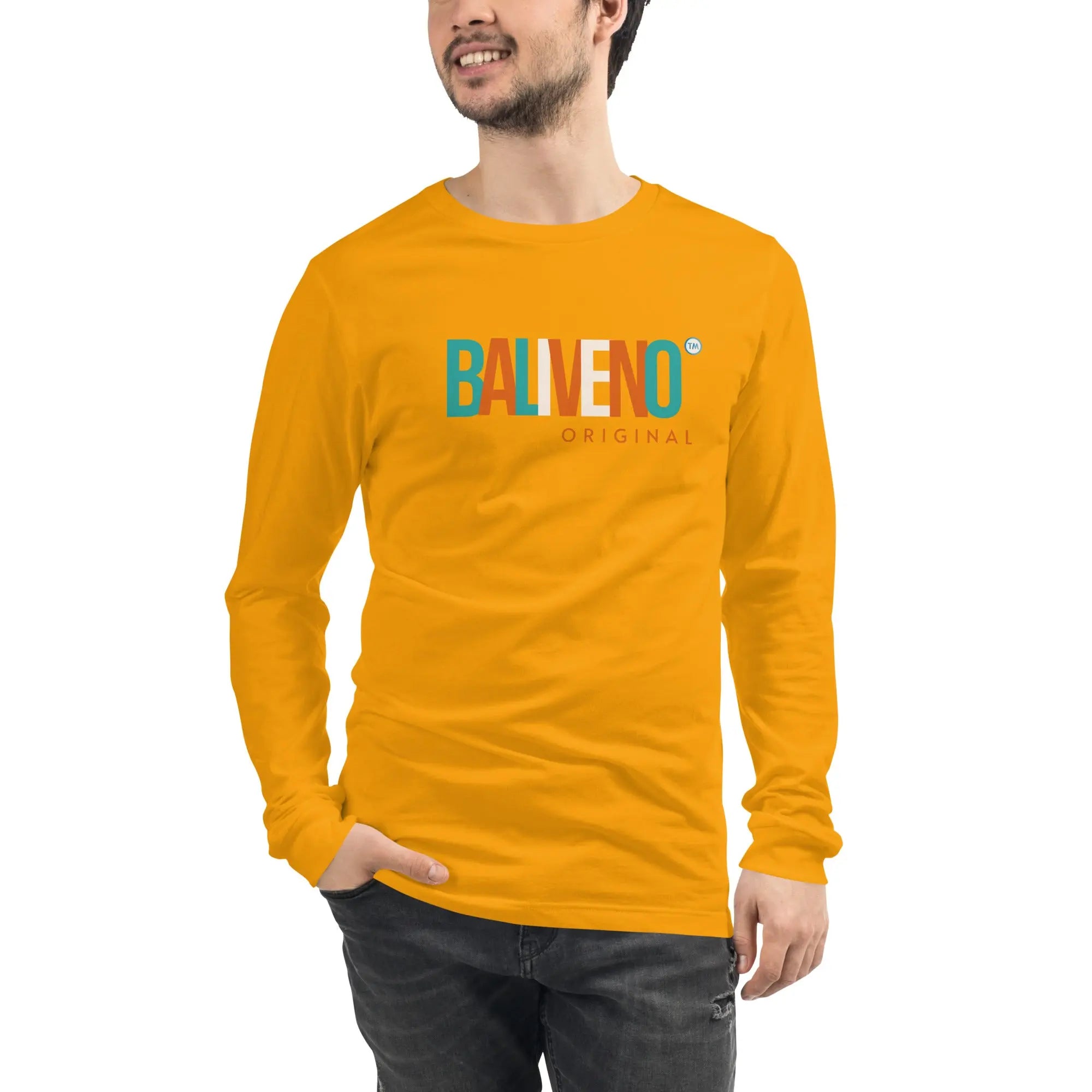 Baliveno Unisex Long Sleeve Tee, Unisex Printed T-shirt, Baliveno Fashion, Cotton T-shirt, - BALIVENO FASHION HOUSE LTD