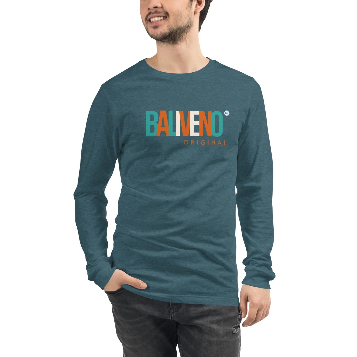 Baliveno Unisex Printed Cotton Long Sleeve TeeBaliveno Unisex Printed Cotton Long Sleeve TeeEnrich your wardrobe with a versatile long sleeve tee. For a casual look, combine it with your favorite jeans, and layer it with a button-up shirt, a zip-up hoodie, [Bal]