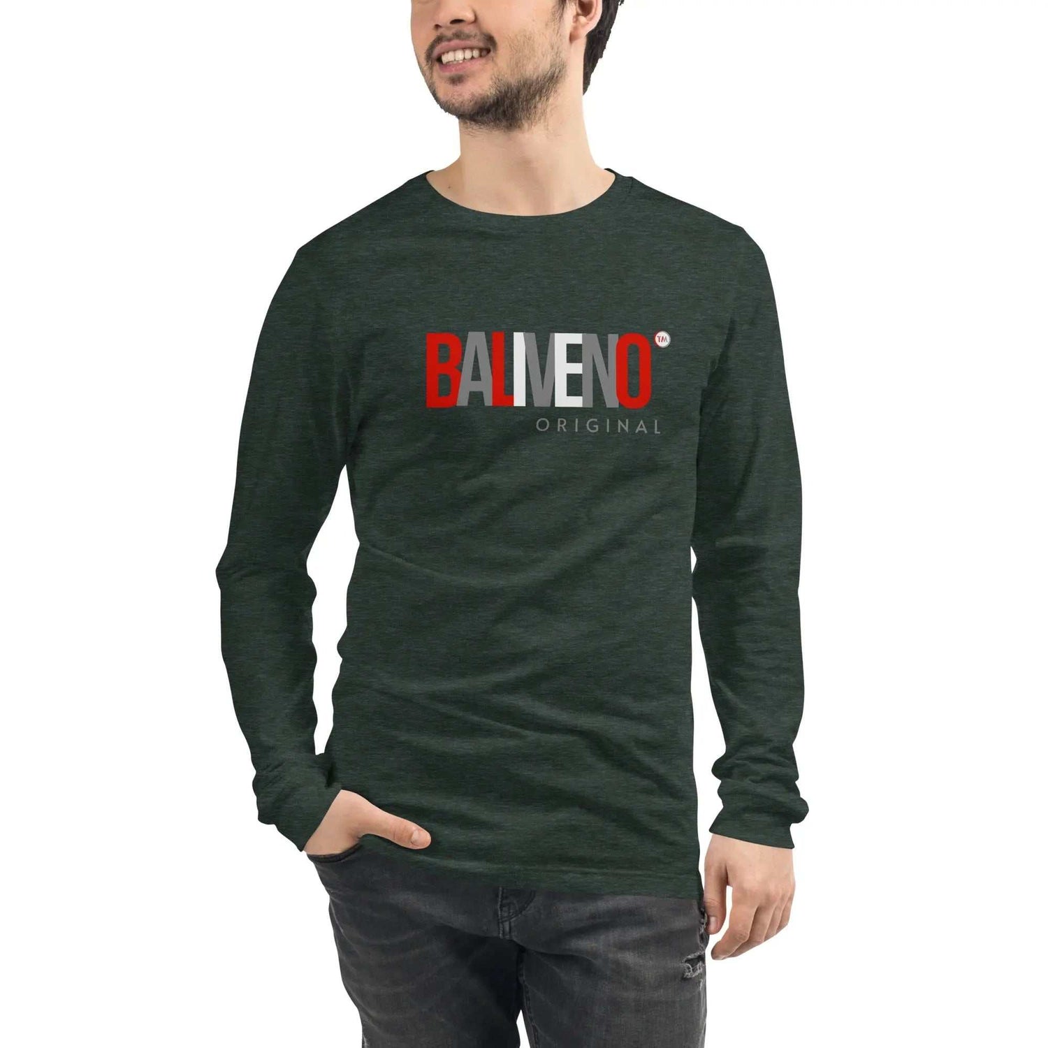 Baliveno Unisex Printed Cotton Long Sleeve TeeBaliveno Unisex Printed Cotton Long Sleeve TeeEnrich your wardrobe with a versatile long sleeve tee. For a casual look, combine it with your favorite jeans, and layer it with a button-up shirt, a zip-up hoodie, [Bal]