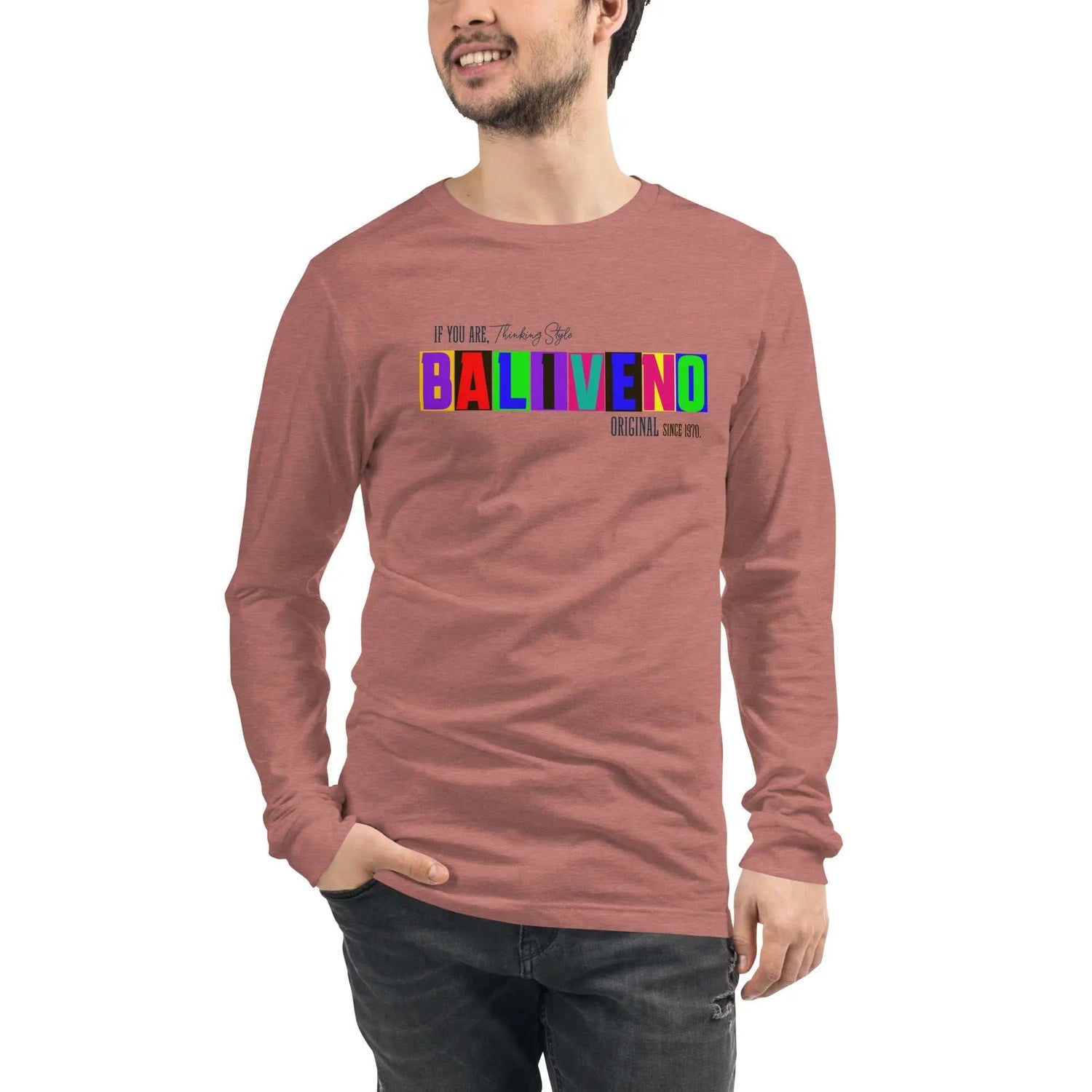Baliveno Unisex Cotton Printed Long Sleeve TeeBaliveno Unisex Cotton Printed Long Sleeve TeeEnrich your wardrobe with a versatile long sleeve tee. For a casual look, combine it with your favorite jeans, and layer it with a button-up shirt, a zip-up hoodie, [Bal]