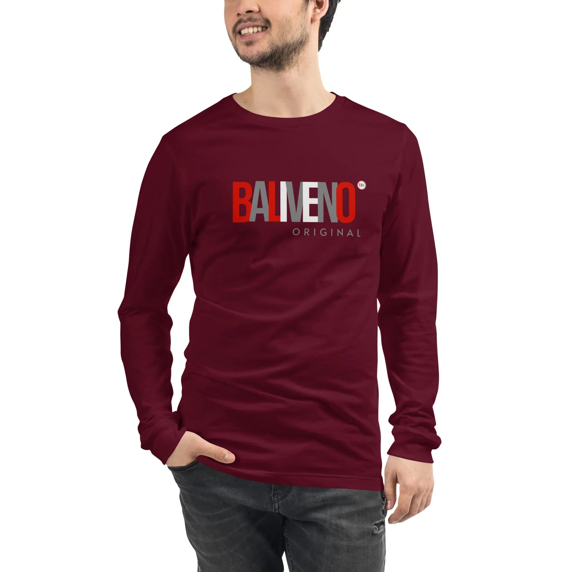 Baliveno Unisex Long Sleeve Tee, Unisex Printed T-shirt, Baliveno Fashion, Cotton T-shirt, - BALIVENO FASHION HOUSE LTD