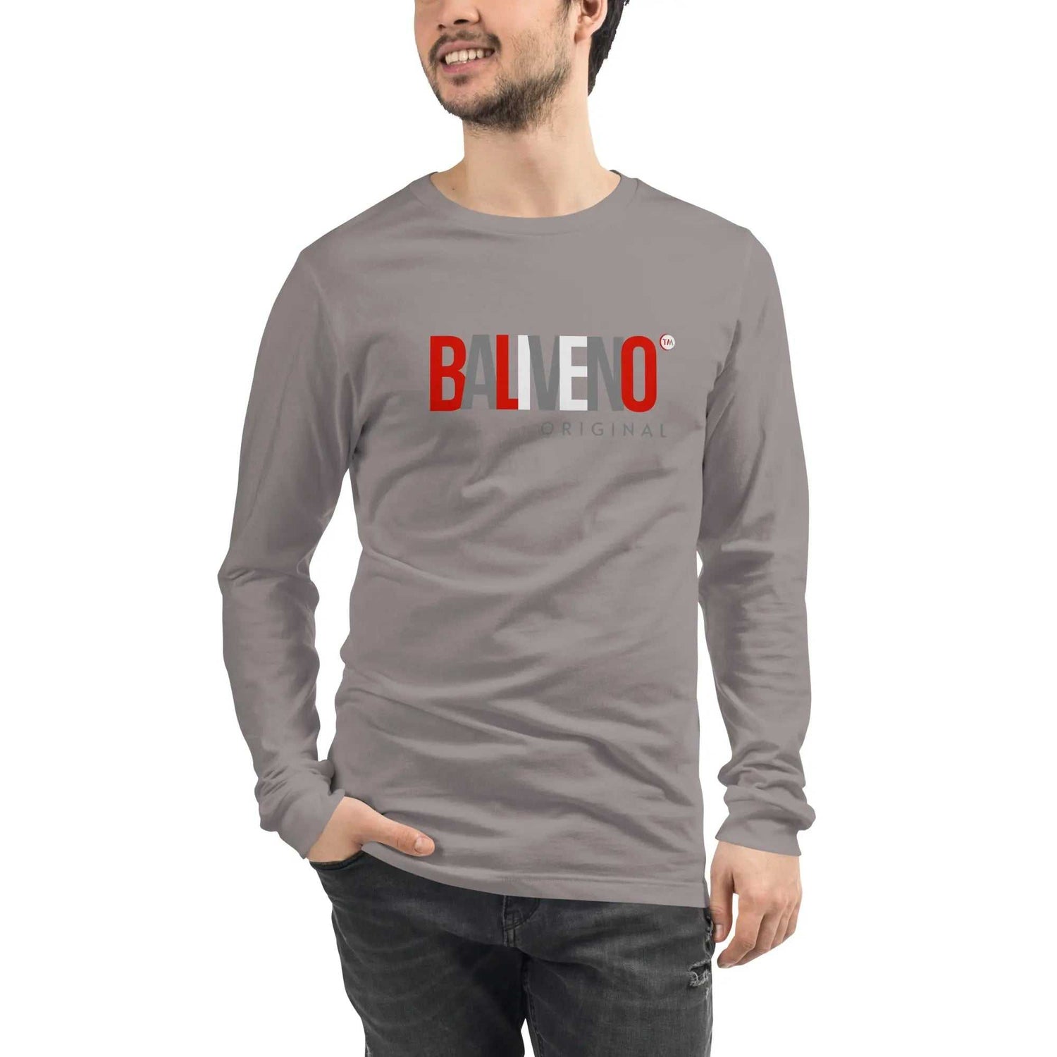 Baliveno Unisex Printed Cotton Long Sleeve TeeBaliveno Unisex Printed Cotton Long Sleeve TeeEnrich your wardrobe with a versatile long sleeve tee. For a casual look, combine it with your favorite jeans, and layer it with a button-up shirt, a zip-up hoodie, [Bal]