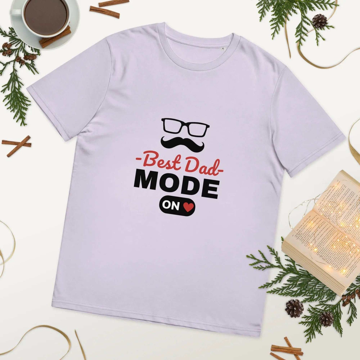 Best Dad Mode OnBest Dad Mode On T-ShirtCelebrate fatherhood in eco-friendly comfort with the "Best Dad Mode On" Graphic Organic Cotton Crewneck T-Shirt. This soft 100% organic ring-spun cotton tee feature[Bal]