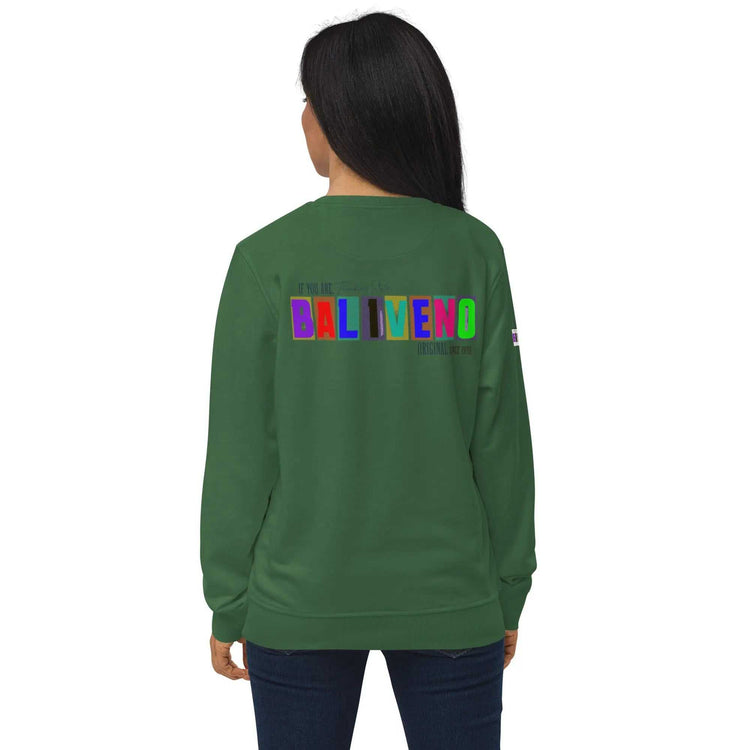 Baliveno Unisex organic sweatshirtBaliveno Unisex organic sweatshirtThe Unisex organic sweatshirt is made of organic and recycled materials, and feels soft and cozy to the touch. It has set-in sleeves, 2×2 rib at collar, and a self-f[Bal]