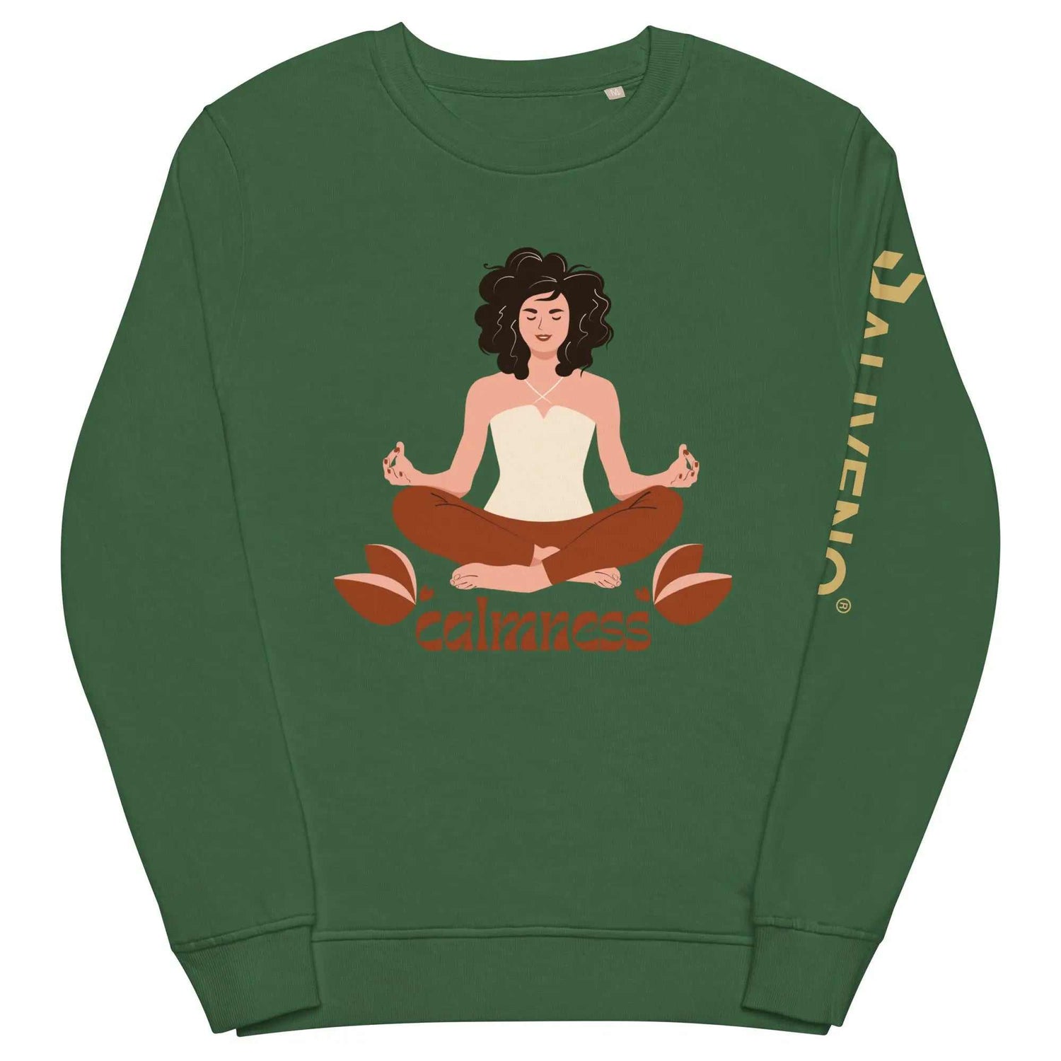 Calmness organicCalmness organic sweatshirtFind your zen in sustainable style with the Calmness Unisex Organic Cotton Recycled Crewneck Sweatshirt. This eco-friendly sweatshirt is crafted from soft organic an[Bal]