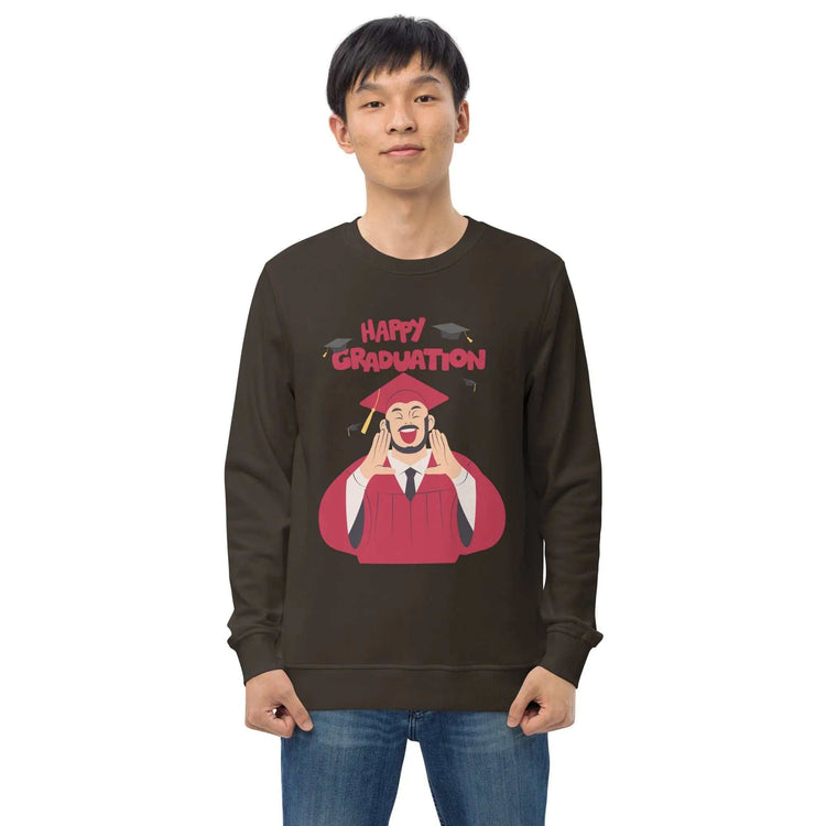 Happy Graduation SweatshirtHappy Graduation SweatshirtCelebrate the milestone of graduation in style with our Happy Graduation Sweatshirt.
Crafted with care from organic and recycled materials, this unisex sweatshirt is[Bal]