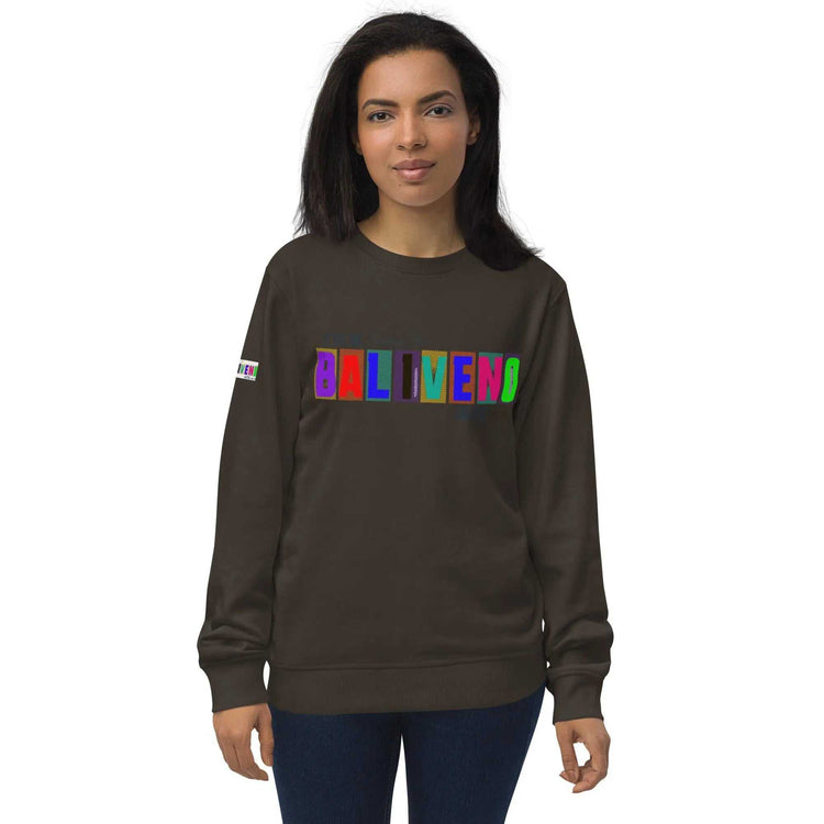 Baliveno Unisex organic sweatshirtBaliveno Unisex organic sweatshirtThe Unisex organic sweatshirt is made of organic and recycled materials, and feels soft and cozy to the touch. It has set-in sleeves, 2×2 rib at collar, and a self-f[Bal]