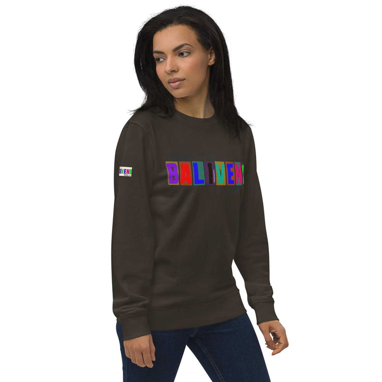 Baliveno Unisex organic sweatshirtBaliveno Unisex organic sweatshirtThe Unisex organic sweatshirt is made of organic and recycled materials, and feels soft and cozy to the touch. It has set-in sleeves, 2×2 rib at collar, and a self-f[Bal]