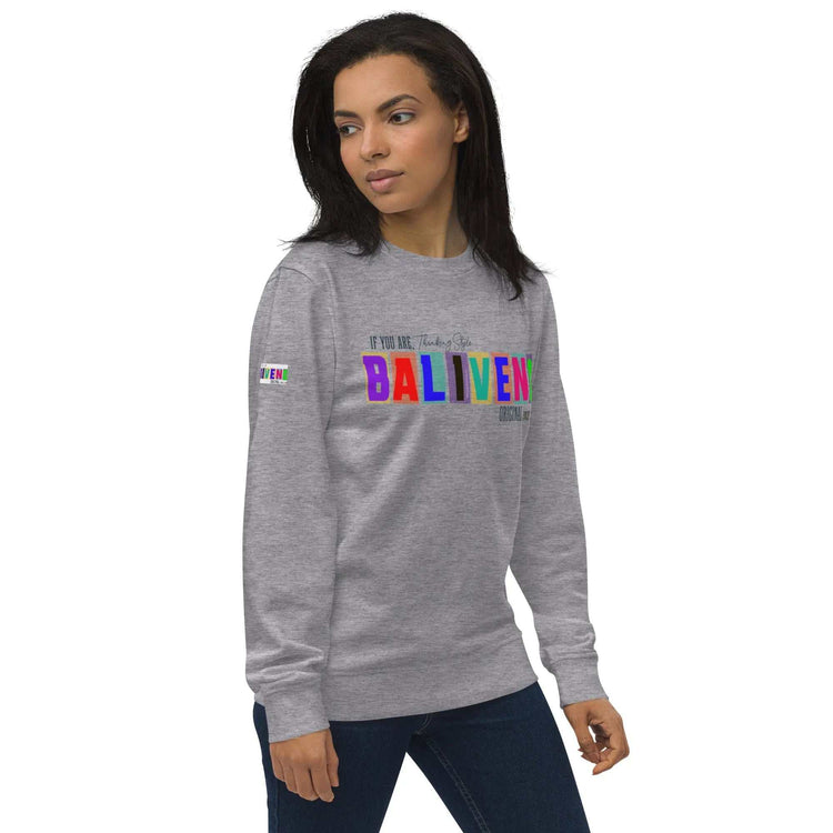 Baliveno Unisex organic sweatshirtBaliveno Unisex organic sweatshirtThe Unisex organic sweatshirt is made of organic and recycled materials, and feels soft and cozy to the touch. It has set-in sleeves, 2×2 rib at collar, and a self-f[Bal]