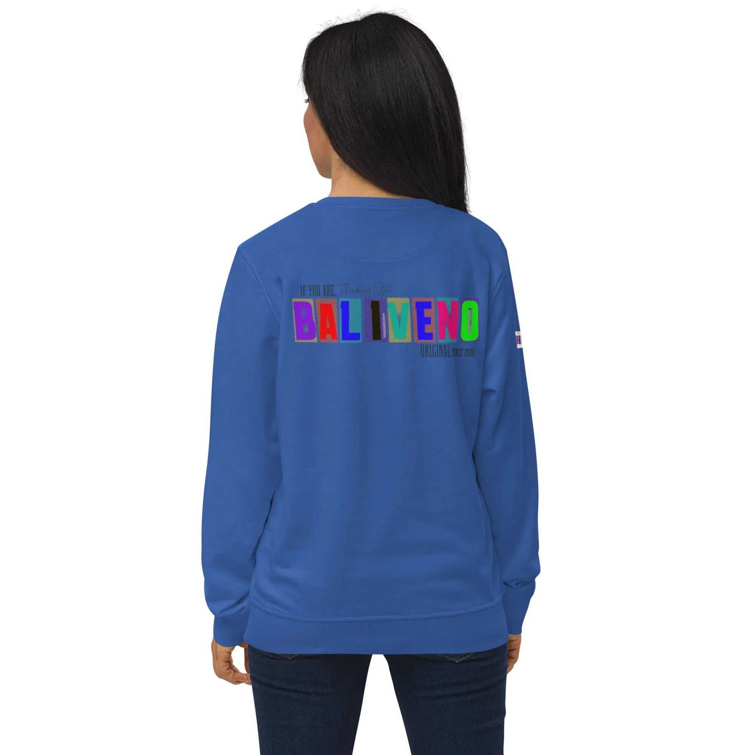 Baliveno Unisex organic sweatshirtBaliveno Unisex organic sweatshirtThe Unisex organic sweatshirt is made of organic and recycled materials, and feels soft and cozy to the touch. It has set-in sleeves, 2×2 rib at collar, and a self-f[Bal]