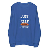 Just Keep Moving ForwardJust Keep Moving Forward SweatshirtEmbrace sustainability without compromising style with our Just Keep Moving Forward Sweatshirt, crafted from organic and recycled materials for an eco-friendly essen[Bal]