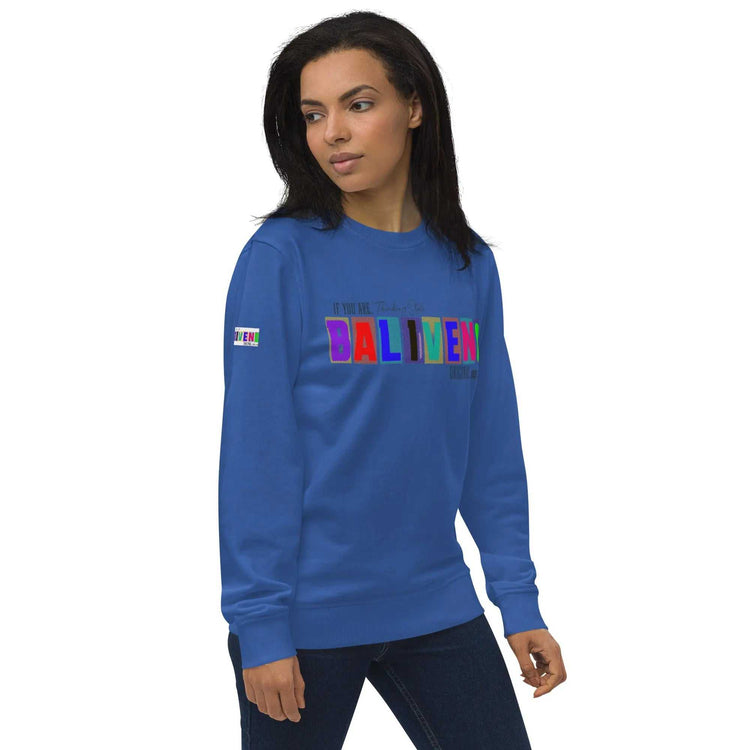 Baliveno Unisex organic sweatshirtBaliveno Unisex organic sweatshirtThe Unisex organic sweatshirt is made of organic and recycled materials, and feels soft and cozy to the touch. It has set-in sleeves, 2×2 rib at collar, and a self-f[Bal]