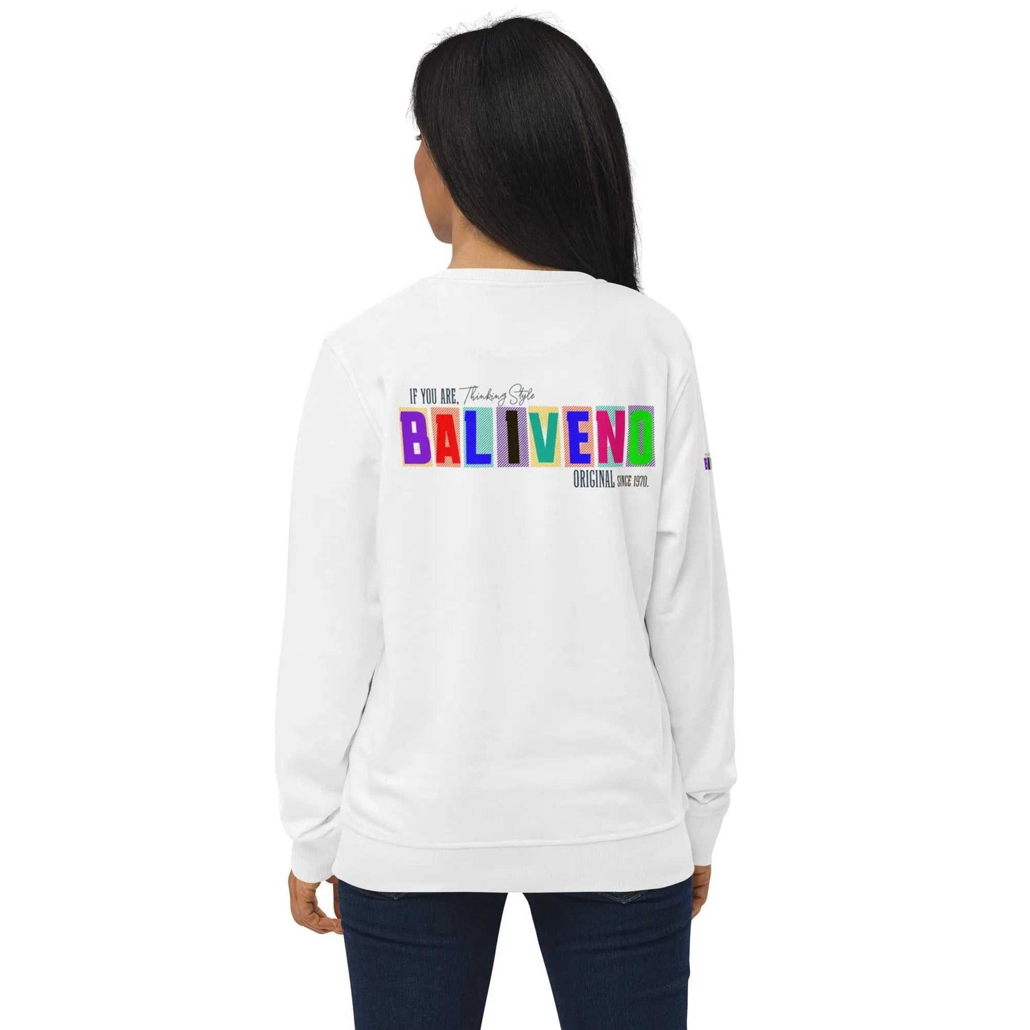 Baliveno Unisex organic sweatshirtBaliveno Unisex organic sweatshirtThe Unisex organic sweatshirt is made of organic and recycled materials, and feels soft and cozy to the touch. It has set-in sleeves, 2×2 rib at collar, and a self-f[Bal]