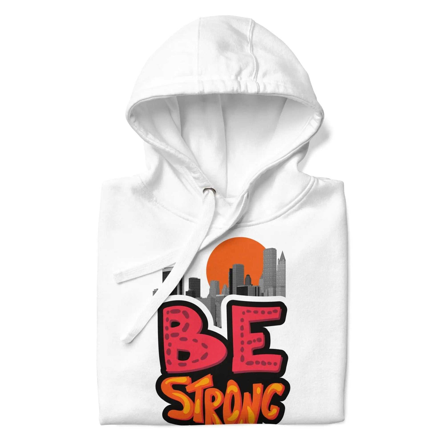Be Strong HoodieBe Strong HoodieStay motivated and comfortable all year round in the soft Be Strong Cotton Poly Fleece Unisex Pullover Hoodie Sweatshirt. This cozy hooded pullover features an empow[Bal]