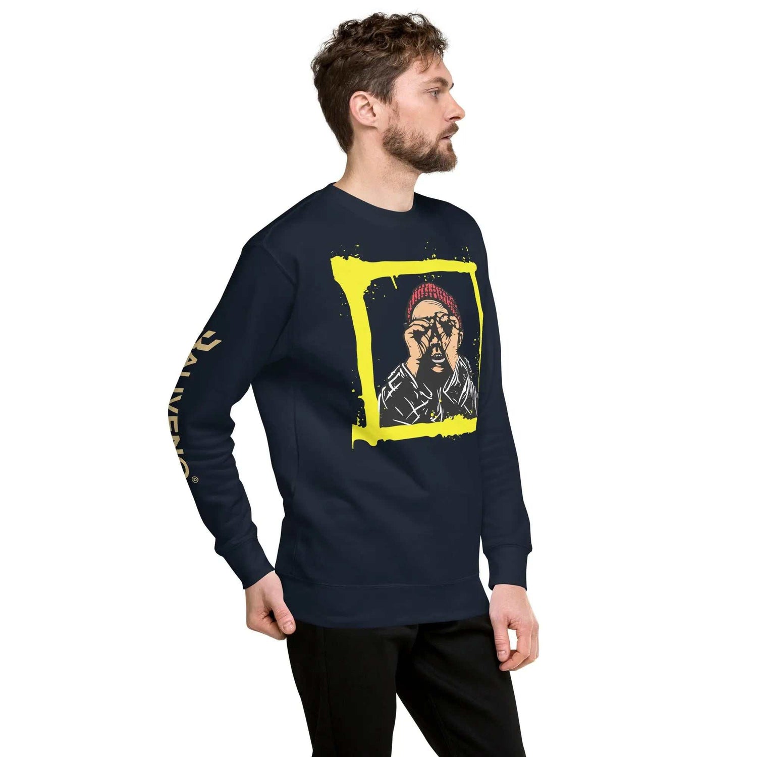Baliveno GraffitiBaliveno Graffiti SweatshirtAdd an edgy urban vibe to your streetwear looks with the bold Baliveno Cotton Fleece Graffiti Print Crewneck Sweatshirt. This cozy crewneck sweater features an eye-c[Bal]