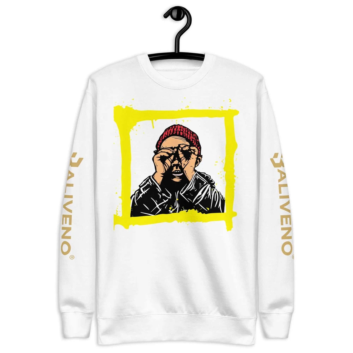 Baliveno GraffitiBaliveno Graffiti SweatshirtAdd an edgy urban vibe to your streetwear looks with the bold Baliveno Cotton Fleece Graffiti Print Crewneck Sweatshirt. This cozy crewneck sweater features an eye-c[Bal]